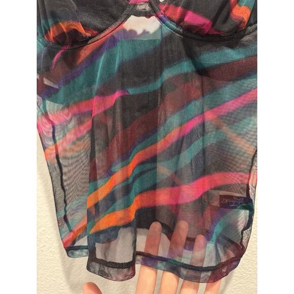 Fredrick’s Of Hollywood Size Small Sheer Mesh Underwire Camisole Lingerie Artsy - Picture 5 of 7